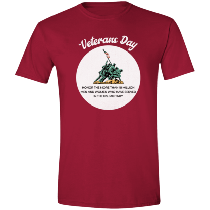 "Veterans Day" Gildan 4.5 oz. Modern Tee - Image 2