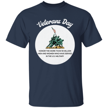 "Veterans Day"  Gildan 5.3 oz. T-Shirt - Image 3