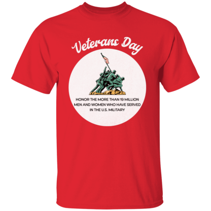 "Veterans Day"  Gildan 5.3 oz. T-Shirt - Image 4