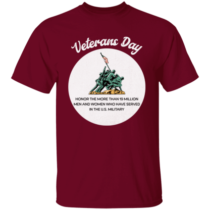 "Veterans Day"  Gildan 5.3 oz. T-Shirt - Image 6
