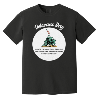 "Veterans Day" Comfort Colors 6.1 oz T-Shirt - Image 2