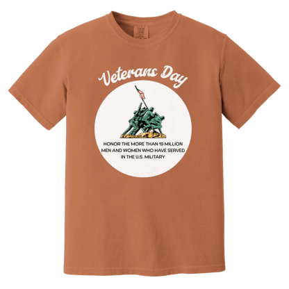 "Veterans Day" Comfort Colors 6.1 oz T-Shirt - Image 3