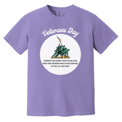 "Veterans Day" Comfort Colors 6.1 oz T-Shirt - Image 4