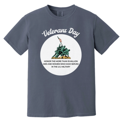 "Veterans Day" Comfort Colors 6.1 oz T-Shirt - Image 5