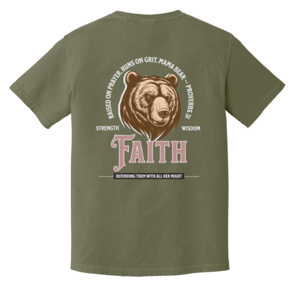 "Mama Bear" – Front/Back – Comfort Colors 6.1 oz T-Shirt - Image 2