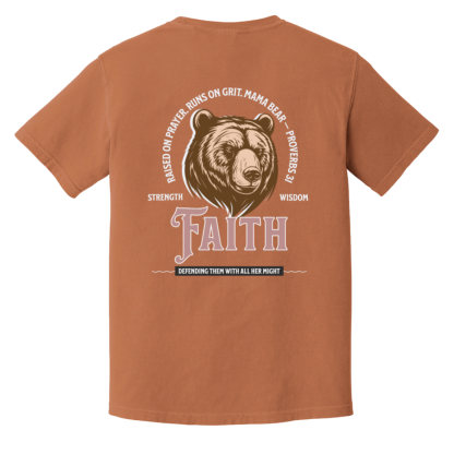 "Mama Bear" – Front/Back – Comfort Colors 6.1 oz T-Shirt - Image 6