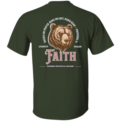 "Mama Bear" – Front/Back –  Gildan 5.3 oz. T-Shirt - Image 4