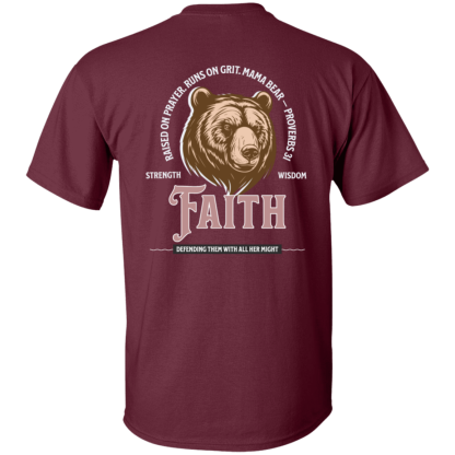 "Mama Bear" – Front/Back –  Gildan 5.3 oz. T-Shirt - Image 6