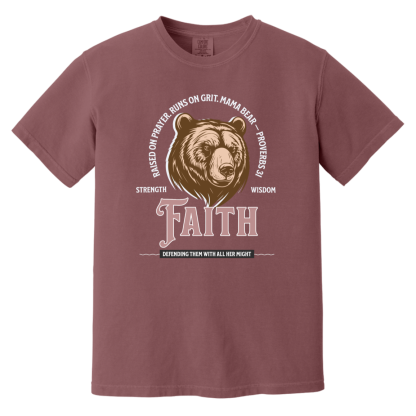 "Mama Bear" Comfort Colors 6.1 oz T-Shirt - Image 2