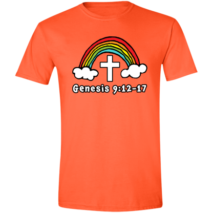 ‘Genesis Rainbow’ Gildan 4.5 oz. Modern Tee - Image 4