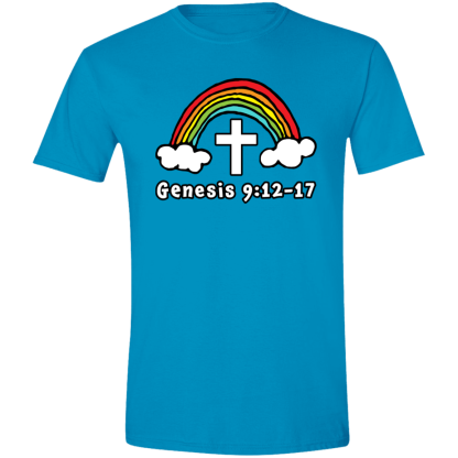 ‘Genesis Rainbow’ Gildan 4.5 oz. Modern Tee - Image 3