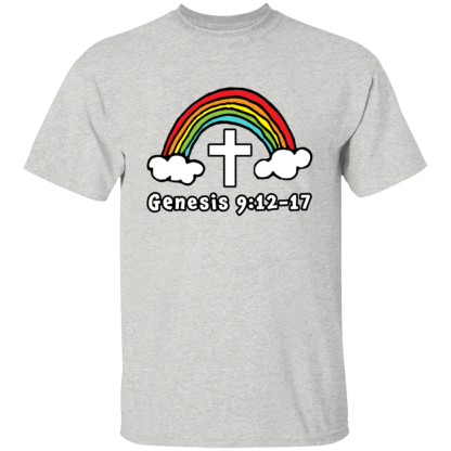 'Genesis Rainbow' Gildan 5.3 oz. T-Shirt - Image 3