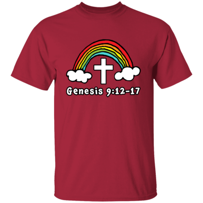'Genesis Rainbow' Gildan 5.3 oz. T-Shirt - Image 4
