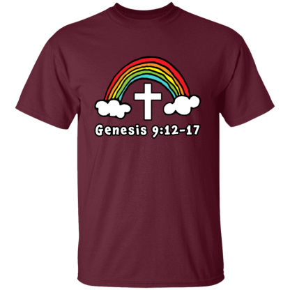 'Genesis Rainbow' Gildan 5.3 oz. T-Shirt - Image 7