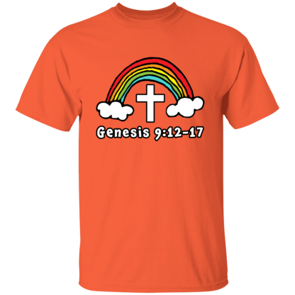'Genesis Rainbow' Gildan 5.3 oz. T-Shirt - Image 8