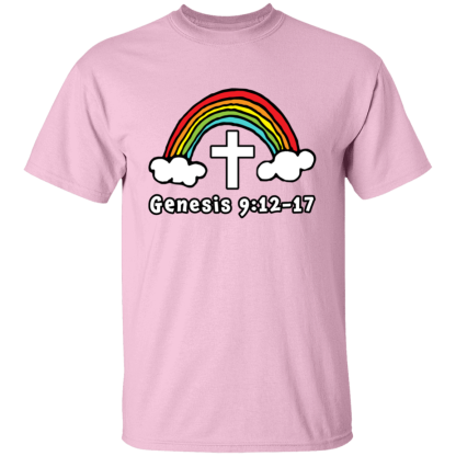 'Genesis Rainbow' Gildan 5.3 oz. T-Shirt - Image 6