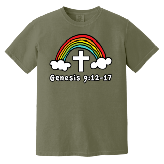 'Genesis Rainbow' Comfort Colors 6.1 oz T-Shirt