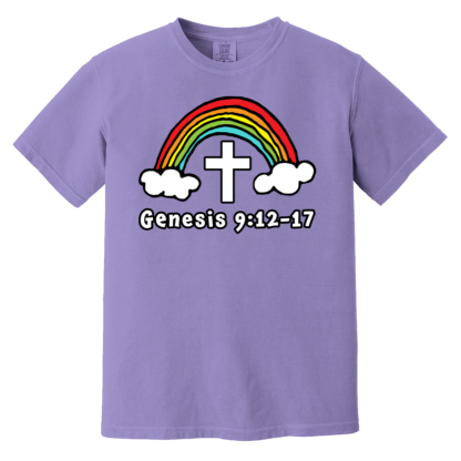 'Genesis Rainbow' Comfort Colors 6.1 oz T-Shirt - Image 6