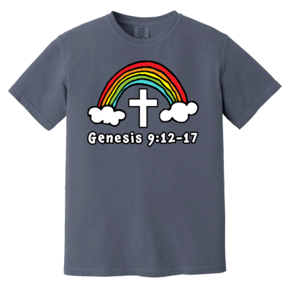 'Genesis Rainbow' Comfort Colors 6.1 oz T-Shirt - Image 7