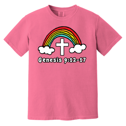 'Genesis Rainbow' Comfort Colors 6.1 oz T-Shirt - Image 5