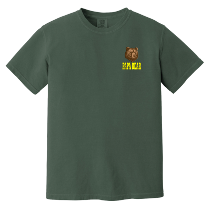 “Papa Bear” – Front/Back – Comfort Colors 6.1 oz T-Shirt - Image 5