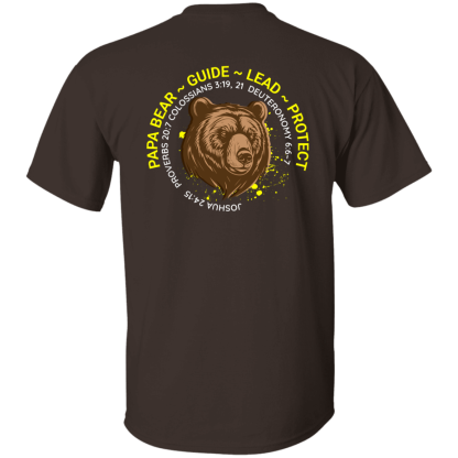 “Papa Bear” – Front/Back – Gildan 5.3 oz. T-Shirt - Image 2