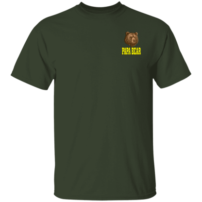 “Papa Bear” – Front/Back – Gildan 5.3 oz. T-Shirt - Image 3