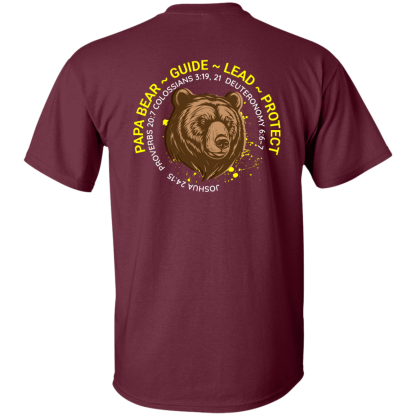 “Papa Bear” – Front/Back – Gildan 5.3 oz. T-Shirt - Image 6