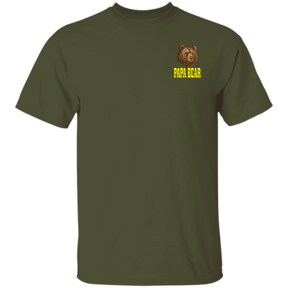 “Papa Bear” – Front/Back – Gildan 5.3 oz. T-Shirt - Image 11