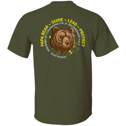 “Papa Bear” – Front/Back – Gildan 5.3 oz. T-Shirt - Image 12