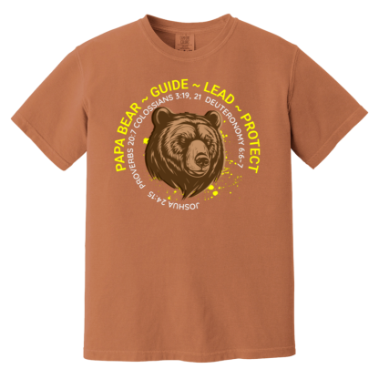 “Papa Bear” Comfort Colors 6.1 oz T-Shirt - Image 2