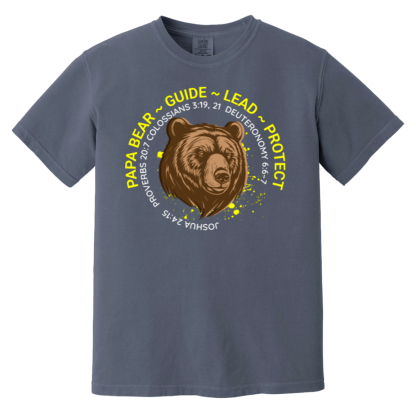 “Papa Bear” Comfort Colors 6.1 oz T-Shirt - Image 4
