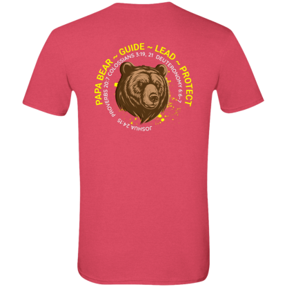“Papa Bear” – Front/Back – Gildan 4.5 oz. Modern Tee - Image 2