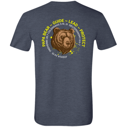 “Papa Bear” – Front/Back – Gildan 4.5 oz. Modern Tee - Image 4