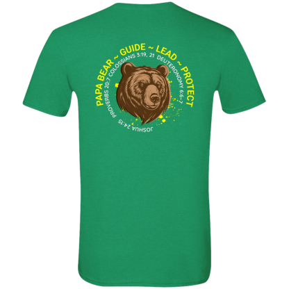 “Papa Bear” – Front/Back – Gildan 4.5 oz. Modern Tee - Image 6