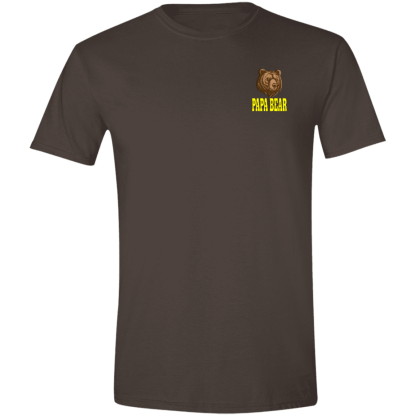 “Papa Bear” – Front/Back – Gildan 4.5 oz. Modern Tee - Image 7