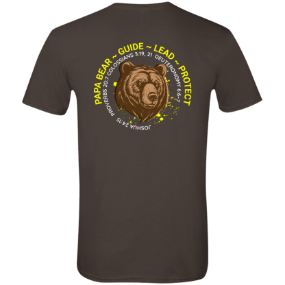 “Papa Bear” – Front/Back – Gildan 4.5 oz. Modern Tee - Image 8