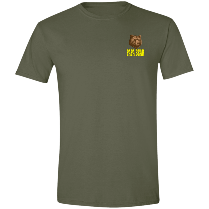 “Papa Bear” – Front/Back – Gildan 4.5 oz. Modern Tee - Image 9