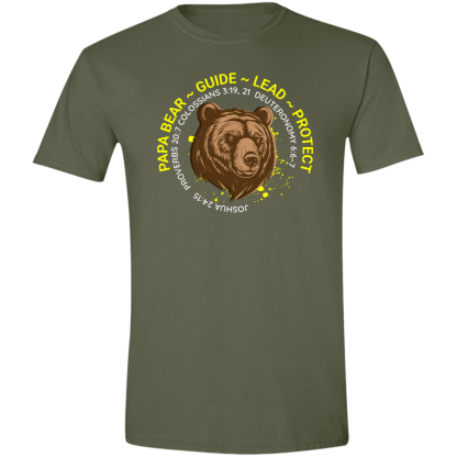 “Papa Bear” Gildan 4.5 oz. Modern Tee - Image 5