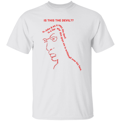 Is This the Devil?? Gildan 5.3 oz. T-Shirt - 34 shirt colors! - Image 32