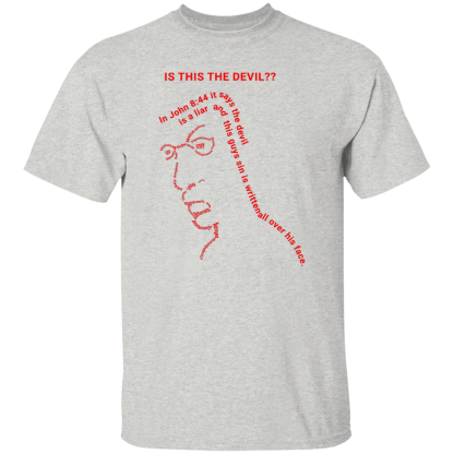 Is This the Devil?? Gildan 5.3 oz. T-Shirt - 34 shirt colors! - Image 2