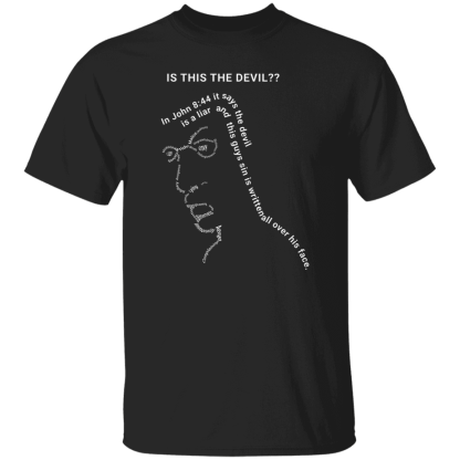 Is This the Devil?? Gildan 5.3 oz. T-Shirt - 34 shirt colors! - Image 3