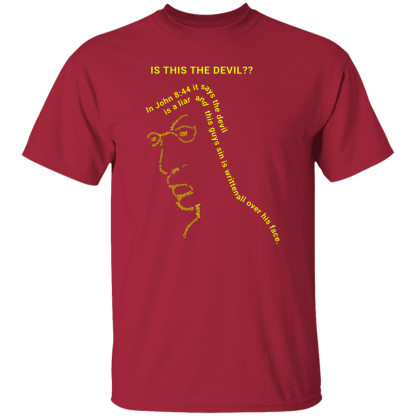 Is This the Devil?? Gildan 5.3 oz. T-Shirt - 34 shirt colors! - Image 4