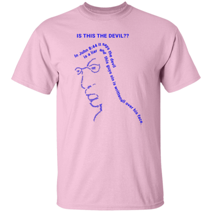 Is This the Devil?? Gildan 5.3 oz. T-Shirt - 34 shirt colors! - Image 22