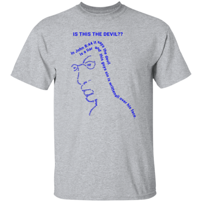 Is This the Devil?? Gildan 5.3 oz. T-Shirt - 34 shirt colors! - Image 23