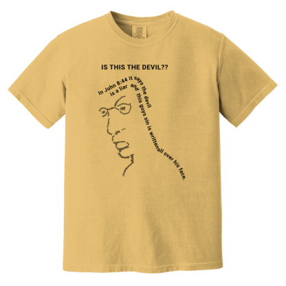 “Is This the Devil??” Comfort Colors 6.1 oz T-Shirt - 16 shirt colors - Image 3