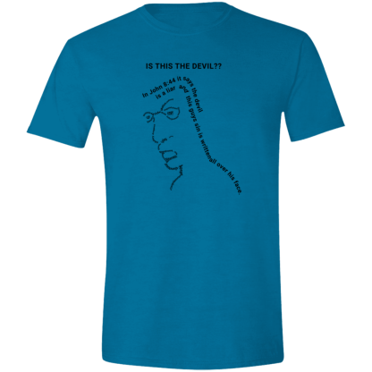 Is This the Devil?? Gildan 4.5 oz. Modern Tee - 20 shirt colors! - Image 2